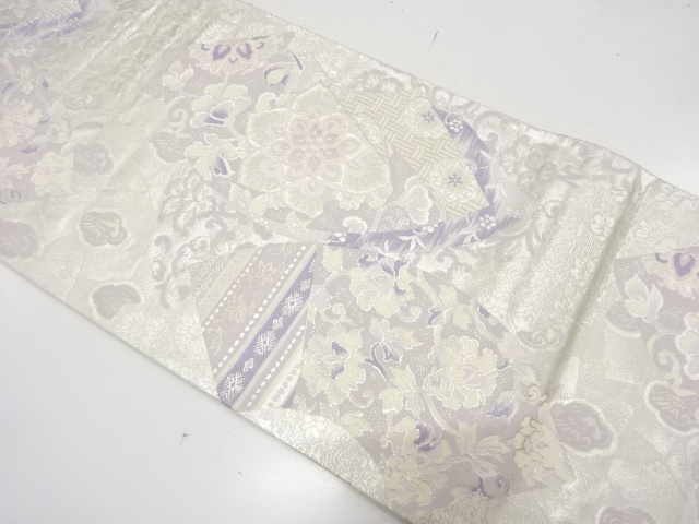 JAPANESE FUKURO OBI / WOVEN FLORAL SARASA